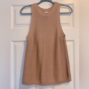 NWOT A New Day 🧸✨🤍 Tan Knit Sweater Tank